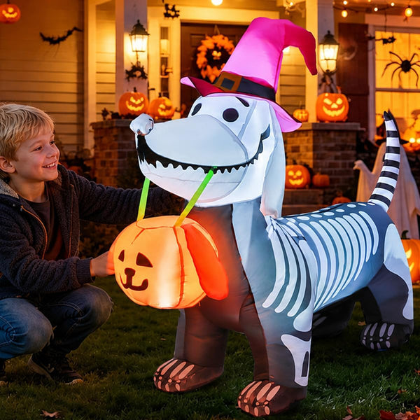 Skeleton Puppy Inflatable