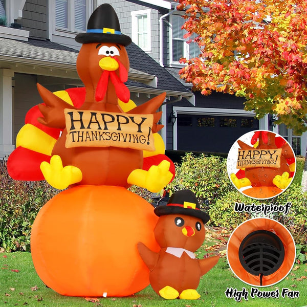 Turkey & Pumpkin Inflatable