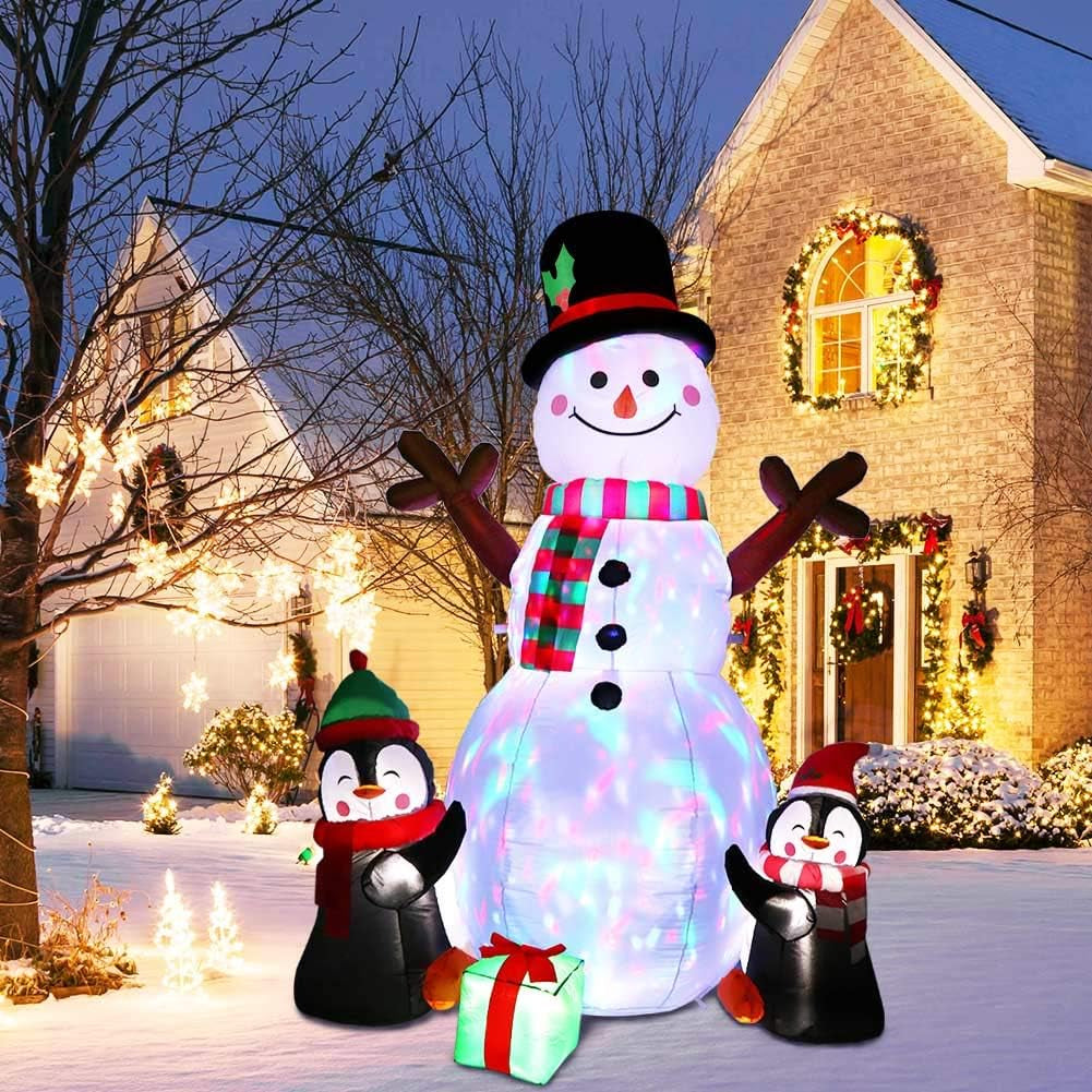 Snowman & Penguins Inflatable