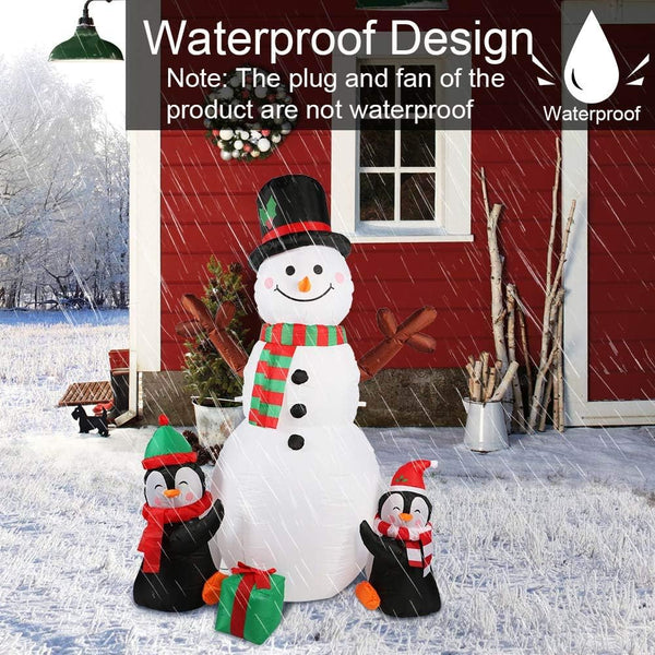 Snowman & Penguins Inflatable