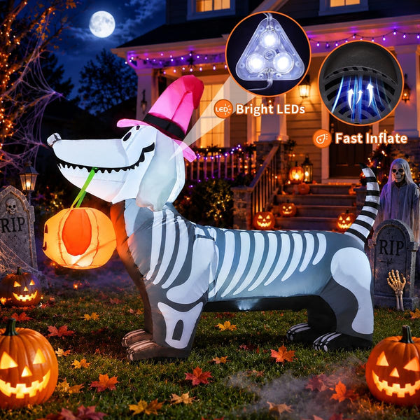 Skeleton Puppy Inflatable