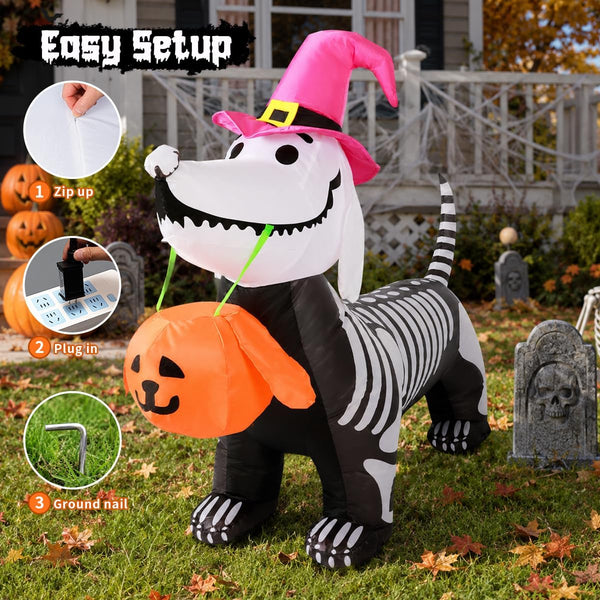 Skeleton Puppy Inflatable