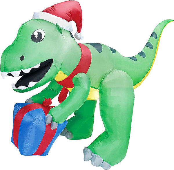 Christmas Dinosaur Inflatable