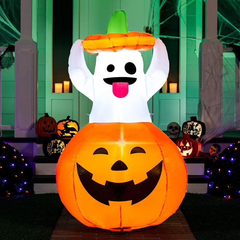 Pumpkin Ghost Inflatable