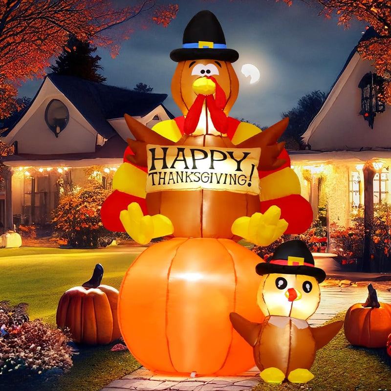 Turkey & Pumpkin Inflatable
