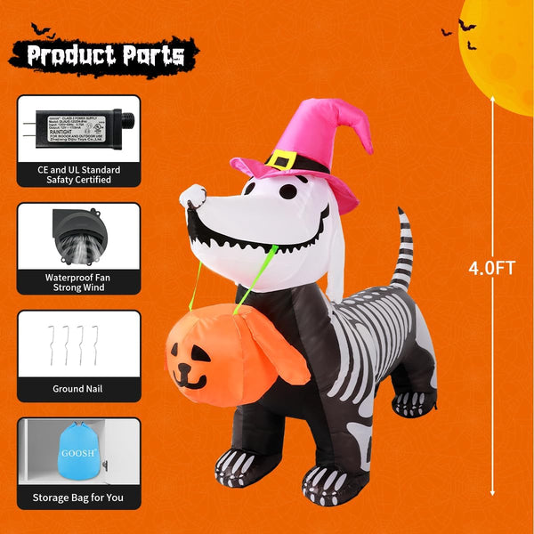 Skeleton Puppy Inflatable