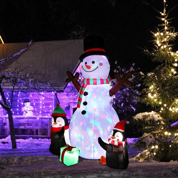 Snowman & Penguins Inflatable